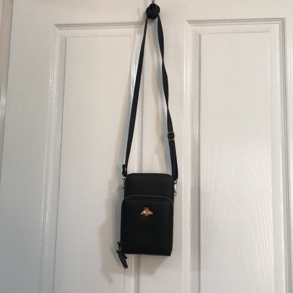 Black Bee Phone Shoulder Bag - Picture 2 of 4